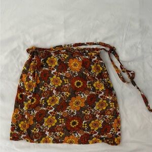 Vibrant Floral Mini Skirt